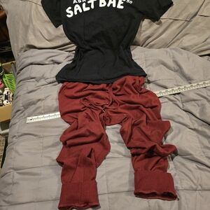 Time and Tru Burgundy Joggers